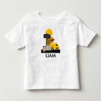 T-shirt Pour Les Tous Petits Chemise d'anniversaire de construction, Camion de