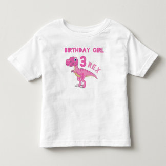 T-shirt Pour Les Tous Petits chemise d'anniversaire trois rex