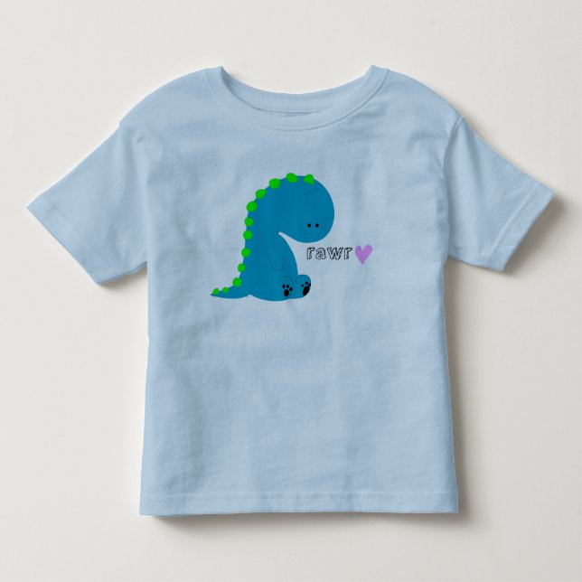 T-shirt Pour Les Tous Petits chemise de bébé dinosaure rawr (Devant)