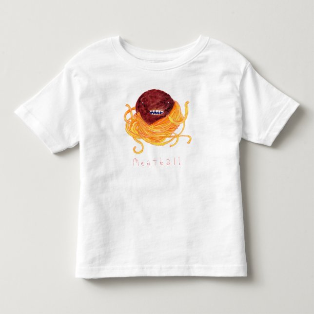 T-shirt Pour Les Tous Petits Chemise de boulette de viande (Devant)