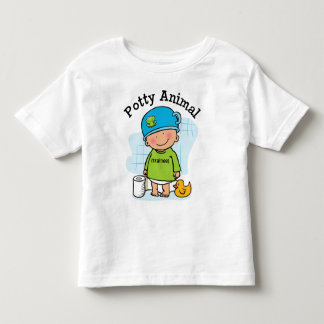 T-shirt Pour Les Tous Petits Chemise de garçon animal potty