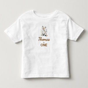 T-shirt Pour Les Tous Petits Chemise de premier anniversaire en bois