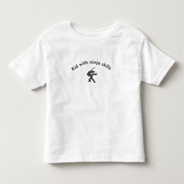 T-shirt Pour Les Tous Petits chemise de qualifications de ninja d'enfant (Devant)
