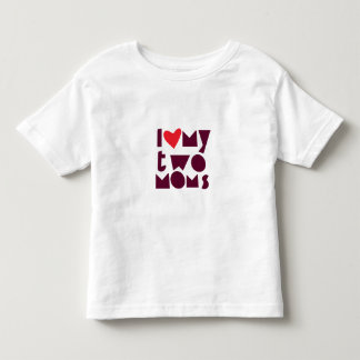 T-shirt Pour Les Tous Petits Chemise de support de LGBT pour l'enfant avec deux