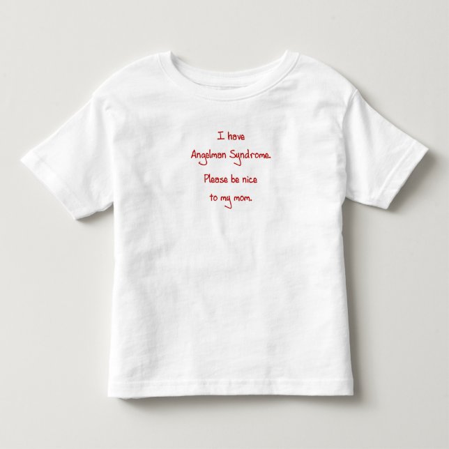 T-shirt Pour Les Tous Petits Chemise de syndrome d'Angelman (Devant)