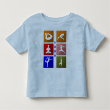 Chemise d'enfant en bas âge de yoga