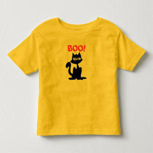 T-shirt Pour Les Tous Petits Chemise en chat noire mignonne