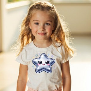 T-shirt Pour Les Tous Petits Chemise enfant Silver Star Y2K Sparkle