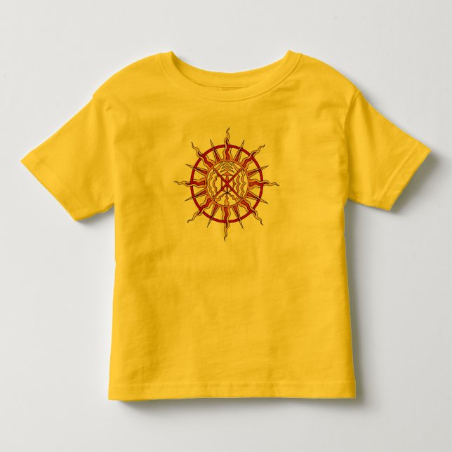 T-shirt Pour Les Tous Petits Chemise indigène de tribal d'éléments de bébé de (Devant)