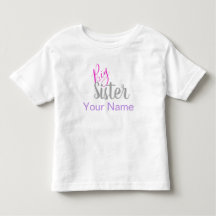 Chemise personnalisée de grande soeur