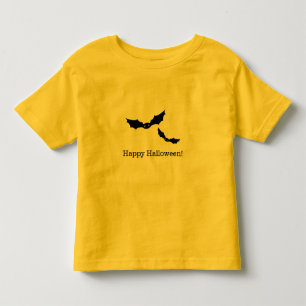 T-shirt Pour Les Tous Petits Chemise personnalisée Halloween Chauves-souris noi