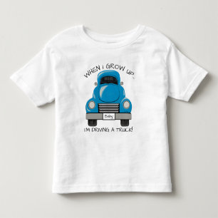 T-shirt Pour Les Tous Petits Chemise personnalisée par camion bleu