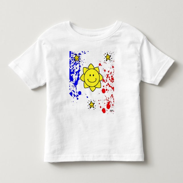 T-shirt Pour Les Tous Petits Chemise philippine de drapeau d'enfants (Devant)