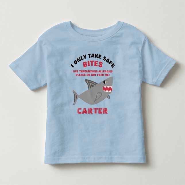 T-shirt Pour Les Tous Petits Chemise potentiellement mortelle de requin (Devant)