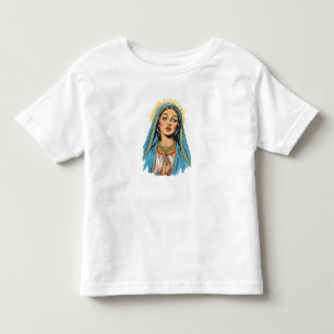 T-shirt Pour Les Tous Petits Chemise pour tout-petit de style rétro Vierge Mari