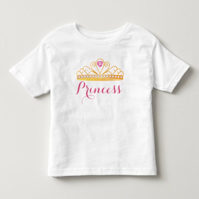 T-shirt Pour Les Tous Petits Chemise Princesse Toddler (Devant)