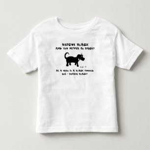 T-shirt Pour Les Tous Petits Chemises de chiens noirs de délivrance