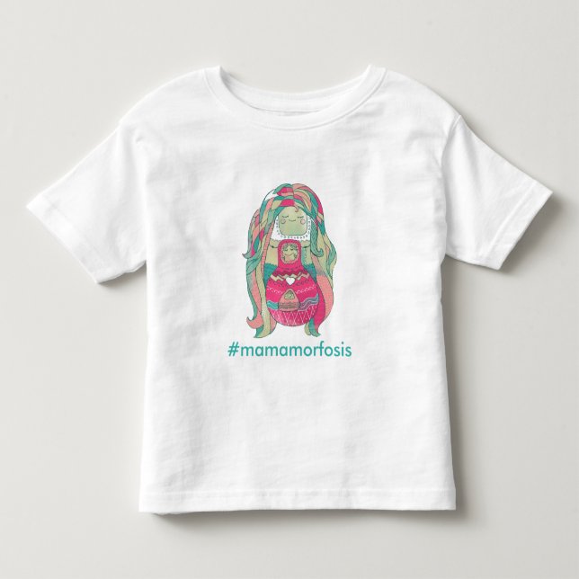 T-shirt Pour Les Tous Petits Chemisette infantile « #Mamamorfosis » (Devant)