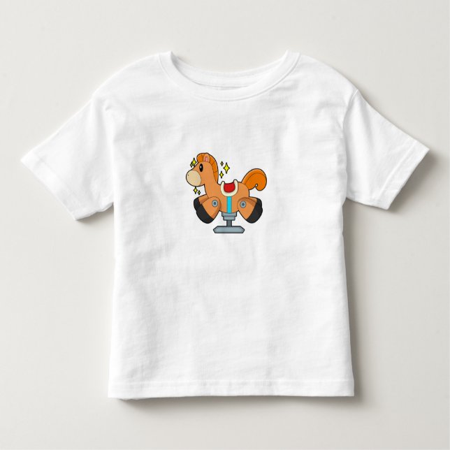 T-shirt Pour Les Tous Petits Cheval à roche (Devant)