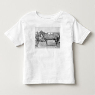 T-shirt Pour Les Tous Petits Cheval "Comanche" le seul survivant du Custer