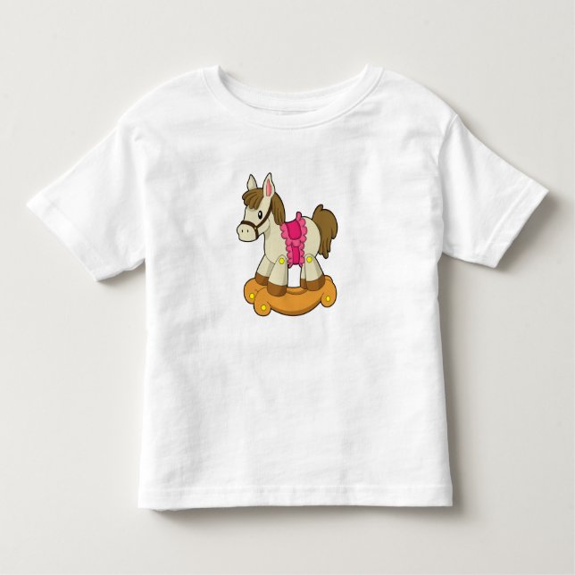 T-shirt Pour Les Tous Petits Cheval comme Cheval Rocking.PNG (Devant)