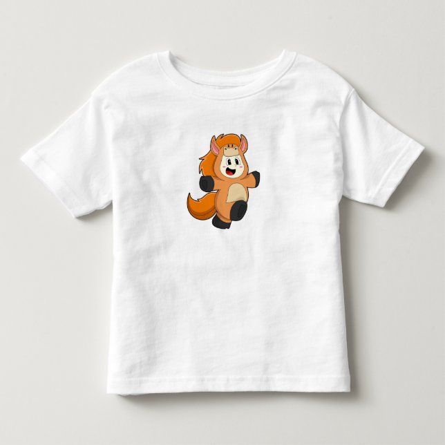 T-shirt Pour Les Tous Petits Cheval en Costume (Devant)