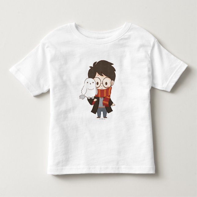 T-shirt Pour Les Tous Petits Chibi HARRY POTTER™ & Hedwig (Devant)
