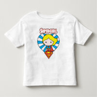 Chibi Supergirl Starburst Coeur et logo