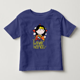 T-shirt Pour Les Tous Petits Chibi Wonder Woman Voler Avec Lasso