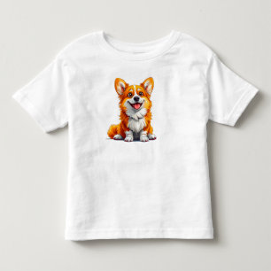 T-shirt Pour Les Tous Petits Chien de dessin animé mignon