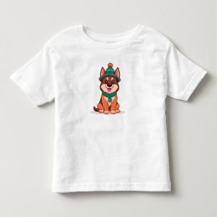 T-shirt Pour Les Tous Petits Chien de dessin animé mignon