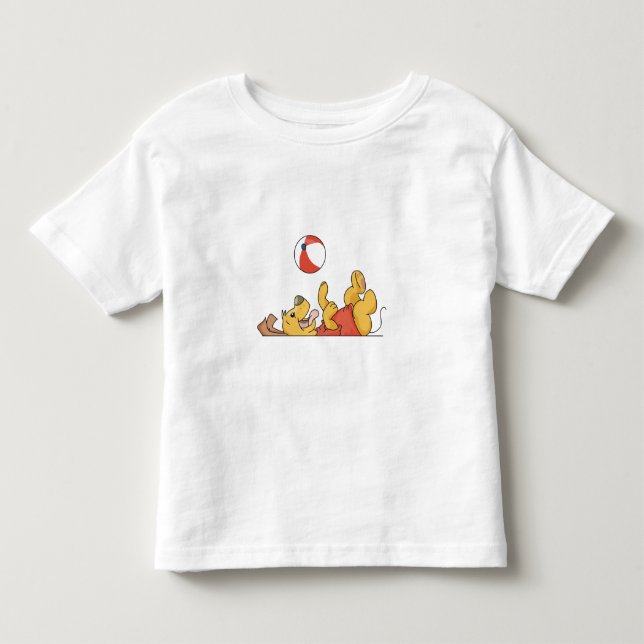 T-shirt Pour Les Tous Petits Chien jouant avec la boule (Devant)