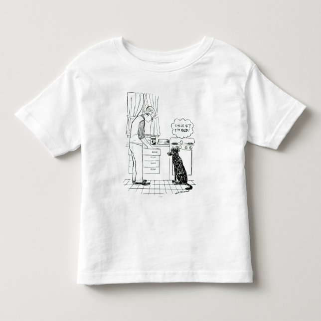 T-shirt Pour Les Tous Petits Chien vieillissant (Devant)