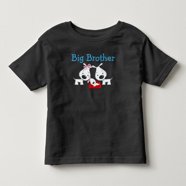 T-shirt Pour Les Tous Petits Chiens Big Brother (Devant)