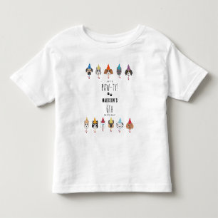 T-shirt Pour Les Tous Petits Chiens mignons Pawty Fête d'anniversaire