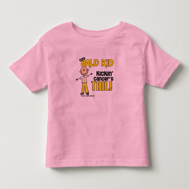 T-shirt Pour Les Tous Petits Chiffre chauve collection (Cancer de bâton (Devant)