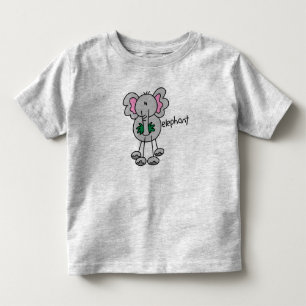 T-shirt Pour Les Tous Petits Chiffre éléphant de bâton