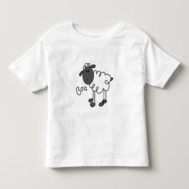 T-shirt Pour Les Tous Petits Chiffre mouton de bâton (Devant)