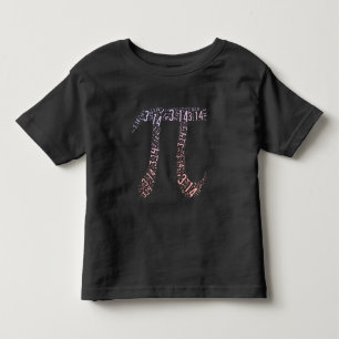 T-shirt Pour Les Tous Petits Chiffres mathématiques des symboles Pi de dégradé 