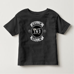 T-shirt Pour Les Tous Petits Chillin et Grillin Funky extérieur BBQ été