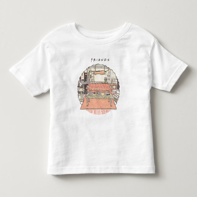 T-shirt Pour Les Tous Petits Chillin' with AMRIENDS™ Cartoon 2 (Devant)
