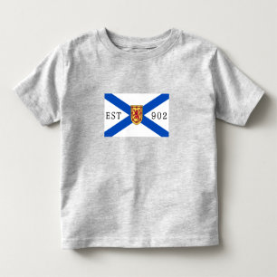 T-shirt Pour Les Tous Petits Chirurgie de la Nouvelle-Écosse drapeau 902 modifi
