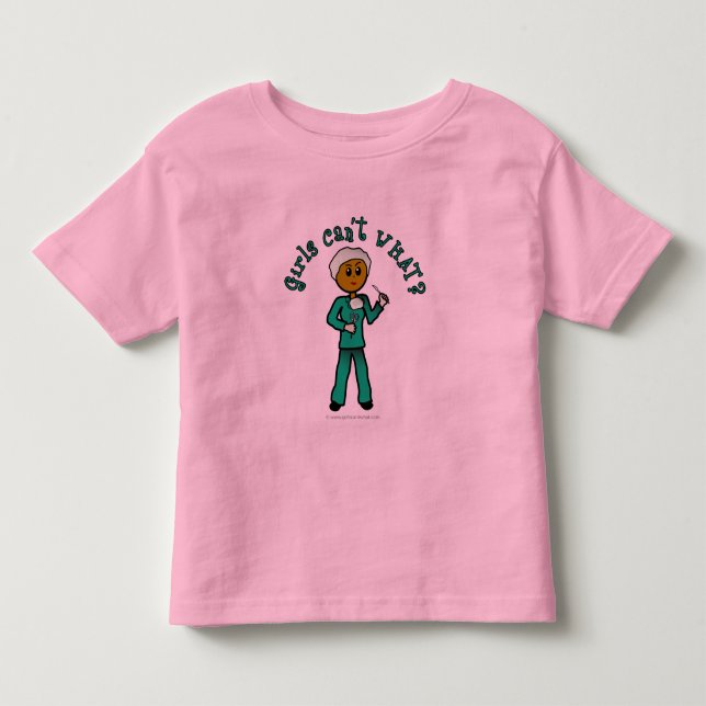 T-shirt Pour Les Tous Petits Chirurgienne noire en écologie (Devant)