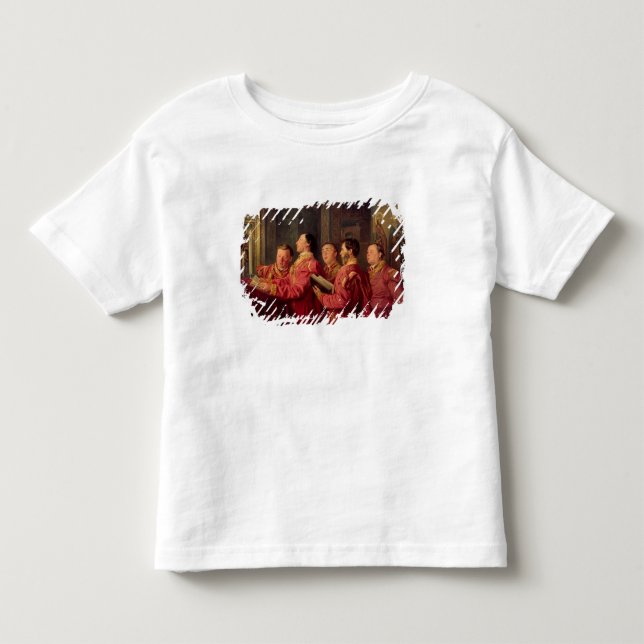 T-shirt Pour Les Tous Petits Choristes dans l'église, 1870 (Devant)