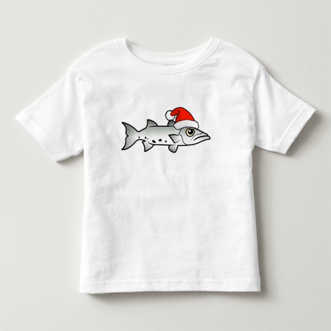 T-shirt Pour Les Tous Petits Christmas Barracuda Père Noël (Devant)