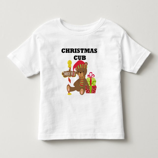 T-shirt Pour Les Tous Petits Christmas Cub Baby (Devant)
