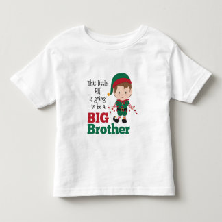 T-shirt Pour Les Tous Petits Christmas Elf Big Brother Faire-part