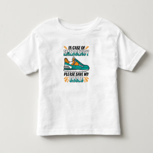 T-shirt Pour Les Tous Petits Citation drôle - Enregistrer mes chaussures