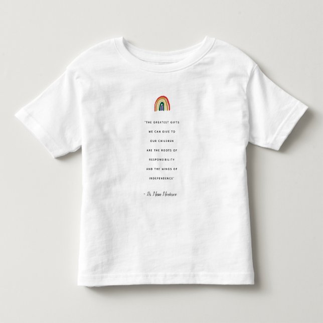 T-shirt Pour Les Tous Petits Citation Maria Montessori (Devant)
