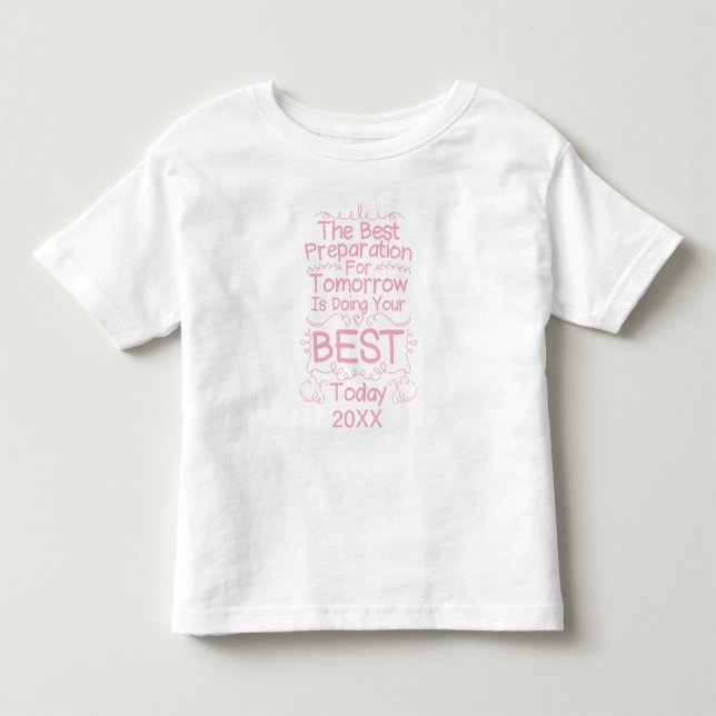 T-shirt Pour Les Tous Petits Citation Pour Filles Motivationnelles - Faites Vot (Devant)
